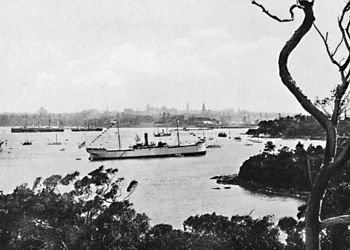 Vista del puerto de Sídney desde North Shore, No. 2, c1900