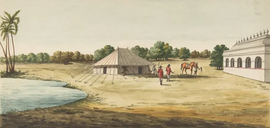 Vista de una Chaudézie en el interior de la tienda de un viajero inglés, ca. 1828-30
