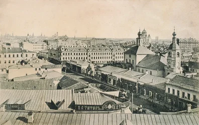 Vista del Arbat en Moscú, Rusia