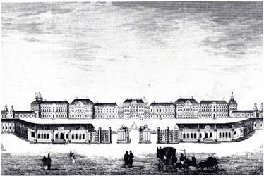 Vista del Palacio de Catalina en Tsarskoye Selo, c. 1840