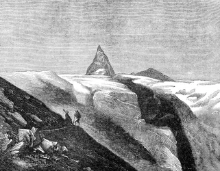 Vista del Matterhorn, finales del siglo XIX