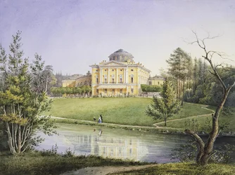 Vista del Palacio de Pavlovsk, 1847