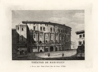 Vista del Teatro de Marcelo, Roma