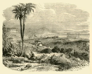 Vista en la costa de Sicilia