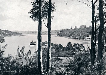Vista del río Lane Cove, c1900