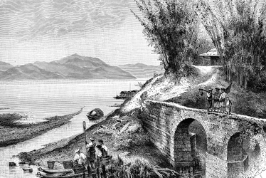 Vista en el alto Yang-Tze-Kiang, c1890