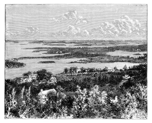Vista desde Gibbs Hill, Bermudas, c. 1890