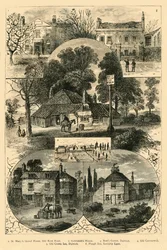 Vistas en Camberwell y Dulwich, c1878