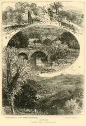 Vistas en Chatsworth y Matlock, 1898