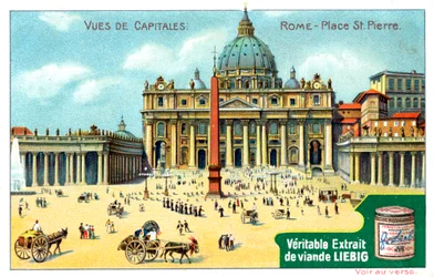 Vistas de Capitales: Plaza de San Pedro, Roma, c1900