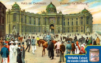 Vistas de capitales: El Hofburg, Viena, c1900