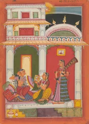 Vilaval Ragini: Folio de una serie de ragamala Guirnalda de modos musicales