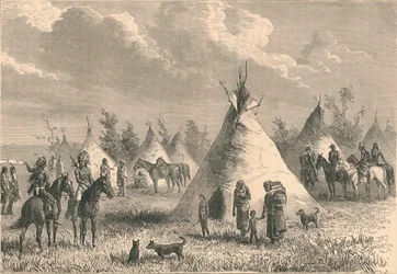 Aldea de indios de la pradera, siglo XIX