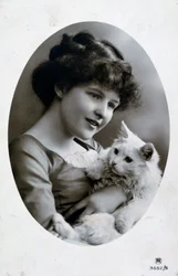 Postal francesa vintage, c1900