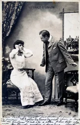 Postal francesa vintage, c.1900