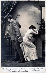 Postal francesa vintage, c. 1900