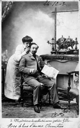 Postal francesa vintage, c. 1900