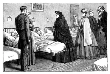 Visita de la Reina Victoria al Hospital de Netley, Hampshire, c. 1860s