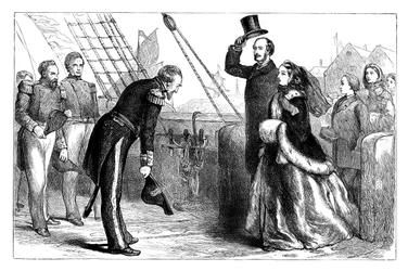 Visita de la Reina y el Príncipe Alberto al Resolute, 1856