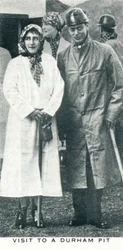 Visita a una mina de Durham, 1936-1937