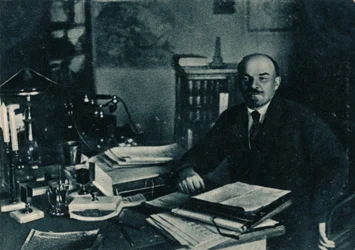 Vladímir Ilich Lenin, líder bolchevique ruso, Moscú, Rusia, 7 de octubre de 1922
