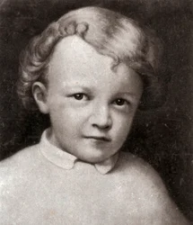 Vladímir Ilich Lenin, líder revolucionario bolchevique ruso, a los 4 años, 1874