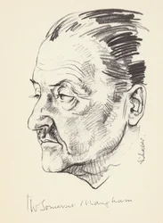 W Somerset Maugham, autor británico, c1930s