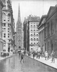 Wall Street, Nueva York, EE.UU., c1900