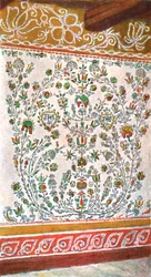 Decoración mural, Moravia, Checoslovaquia, 1928