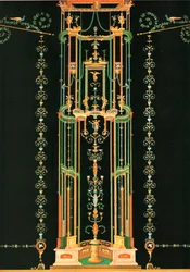 Decoración mural, Pompeya, Italia, 1928