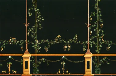 Decoración mural, Pompeya, Italia, 1928
