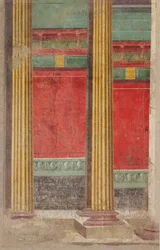 Pintura mural de la Habitación F de la Villa de P. Fannius Synistor en Boscoreale
