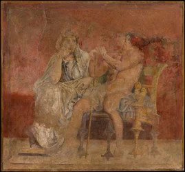 Pintura mural de la Habitación H de la Villa de P. Fannius Synistor en Boscoreale