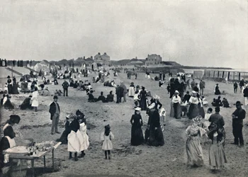 Walton-on-the-Naze - Escena en la playa, 1895