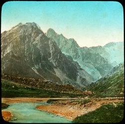 Valle de Wanga, río Sutlej, India, finales del siglo XIX o principios del XX