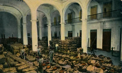 Almacén de tabaco en hoja, La Habana, Cuba