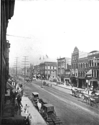 Avenida Washington, Minneapolis, Minnesota, EE.UU., c1900