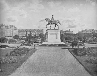 Estatua de Washington, Jardín Público, Boston, c. 1897