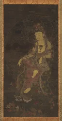 Avalokiteshvara de la luna de agua, primera mitad del siglo XIV