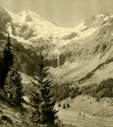 Cascada en Käfertal en Ferleiten, Austria, c1935