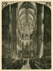 Abadía de Westminster: Interior del Coro, 1881