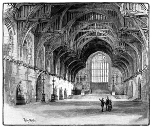 Westminster Hall, Londres, 1900