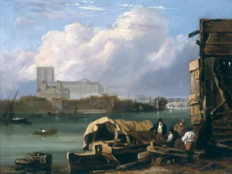 Westminster desde Lambeth, después de 1827