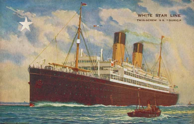 White Star Line. S.S. Doric de doble hélice, c1920s
