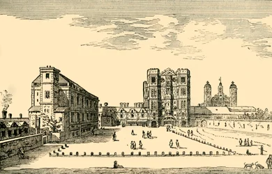 Whitehall alrededor de 1650, 1881