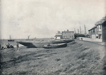 Whitstable - La playa oeste, 1895