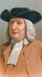William Penn 1644-1718, miembro inglés de la Sociedad de Amigos, conocidos popularmente como Cuáqueros