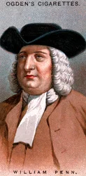 William Penn, miembro inglés de la Sociedad de Amigos, conocidos popularmente como Cuáqueros, 1920