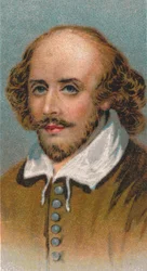William Shakespeare 1564-1616, poeta y dramaturgo inglés, 1924