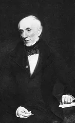 William Wordsworth, poeta romántico inglés, c1850